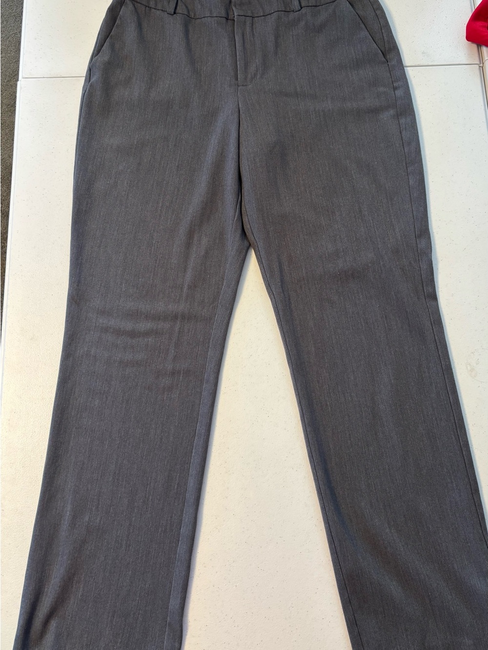 a new day Women's Gray Straight Leg Dress Pants size 12